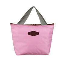 Honeeladyy Large Insulated Cooler Bags for Picnic Grocery Travel, Cold Bag Soft Food Lunch Bag with Zipper Top Handles Water Proof Leak Proof Portable Thermal Bag Birthday Gift, Pink