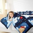 thumbnail image 4 of Manfei Happy Christmas Bedding Comforter Set,Snowman Pattern Twin Comforter Sets,Hellow Winter Bedding Set For Girl,Luxury Bedroom Decor Reversible,2pcs, 4 of 8