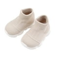 thumbnail image 6 of enyan B'aby Boy Girl Non-Skid Indoor Infant Walking Shoes Breathable Warm Elastic Sock Shoes with Sole Protect Toes Outdoor Sneakers Todd'ler B'oy Sneakers Beige,Size 5.5, 6 of 7