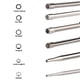 thumbnail image 3 of Juego de herramientas de ajuste de carburador de 12 piezas con destornilladores circulares para motor pequeño de 2 tiempos para Husqvarna para STHIL para motosierra ECHO, 3 of 5