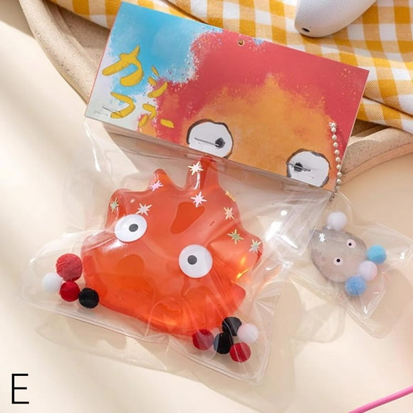1 set of big red fire Calcifer Fire Demon Hayao Miyazaki Howl's Moving Castle surrounding creative toys blue fire red fire pinch music