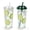 Transparency and Green, variant on 24oz Reusable BPA-Free PS Plastic 2-in-1 Tumbler with Straw & Sip Lid - Car Cup Holder Compatible Coffee Mug for Juice, Smoothie, Stadium, Party, Travel - Perfect Holiday Gift