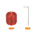 thumbnail image 3 of Uxcell 6 Pcs Aluminium Potentiometer Knobs, 1/4" (6mm) Universal Volume Tone Control Knobs with Arrow Indicator for Guitar, 1/2" Red, 3 of 7