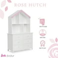thumbnail image 5 of Barbie by Evolur Rose Hutch in White and Pink, 5 of 10