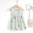 thumbnail image 1 of Bébé Filles Robe Sans Manches Mignon Imprimé Dessin Animé Enfants Princesse Robes Coton Enfants Robe Soleil Vêtements Fille Été Plage Vêtements, 1 of 1