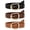 Black+Brown+Coffee, variant on SUOSDEY 3 Pack Women Belts for Jeans Pants Ladies Leather Waist Belt with Liquid Shapes Gold Buckle