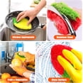 thumbnail image 5 of CUGBO 8 Pieces Acrylic Strawberry Dish Pot Scrubbers, Hand-Knitted Kitchen Washing Towel, Non-Scratch for Stainless Steel(Mixed Color), 5 of 7