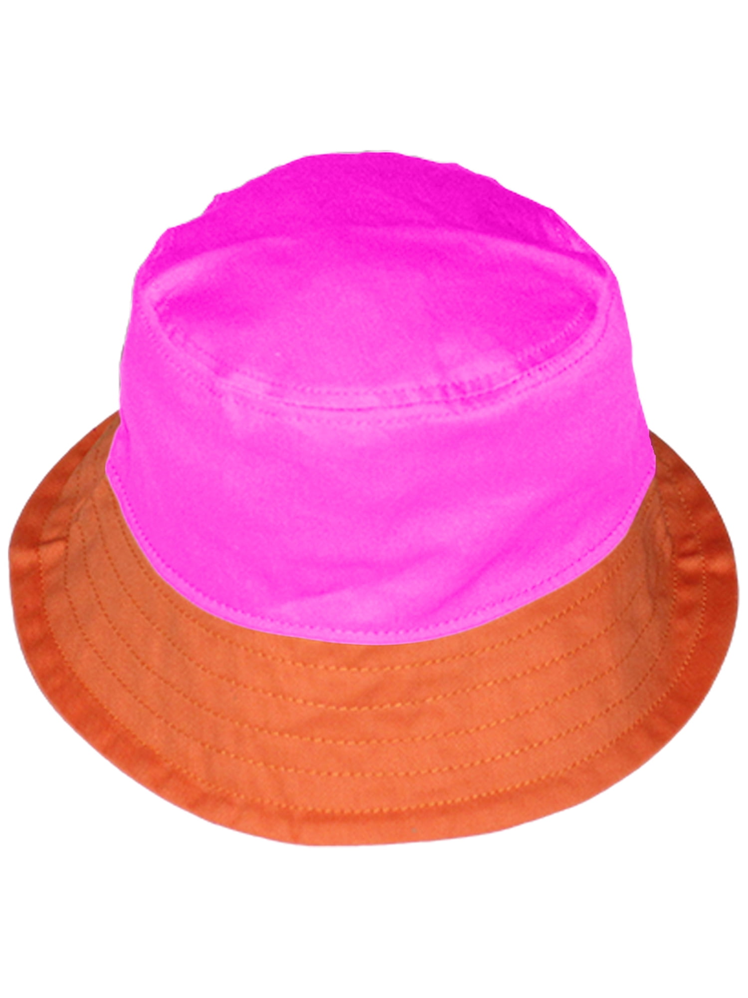Blue and Orange Bucket hat 100% handmade