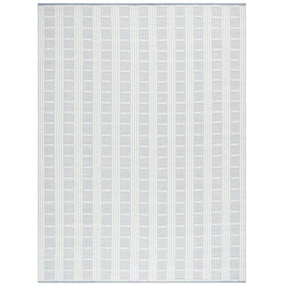 SAFAVIEH Vermont Darwin Geometric Area Rug, Light Blue/Ivory, 8' x 10'