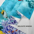thumbnail image 4 of Balery Corals and Tropical Fish Pattern Tapestry 60x51 Inches - Large Wall Hanging Tapestry for Bedroom, Living Room, Dorm Decor - Artistic and Aesthetic Room Decor, 4 of 9