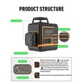 thumbnail image 3 of Beneya T88 Green Laser Level, 8-Line Self-Leveling 360° Layout Tool, 3 of 5