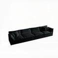 thumbnail image 6 of Modern Simple Chenille Fabric 4-Seater Sofa 220×80×75cm with Solid Wood Frame, 6 of 12
