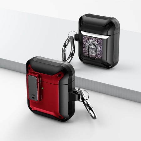 Duo Shield Secure Lock Designed For Apple AirPods Generation 1 & 2 With Hook  Red/Black price history on PriceWatchPro
