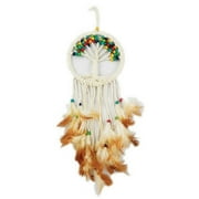 Tree Of Life Dream Catcher With Feathers And Beads