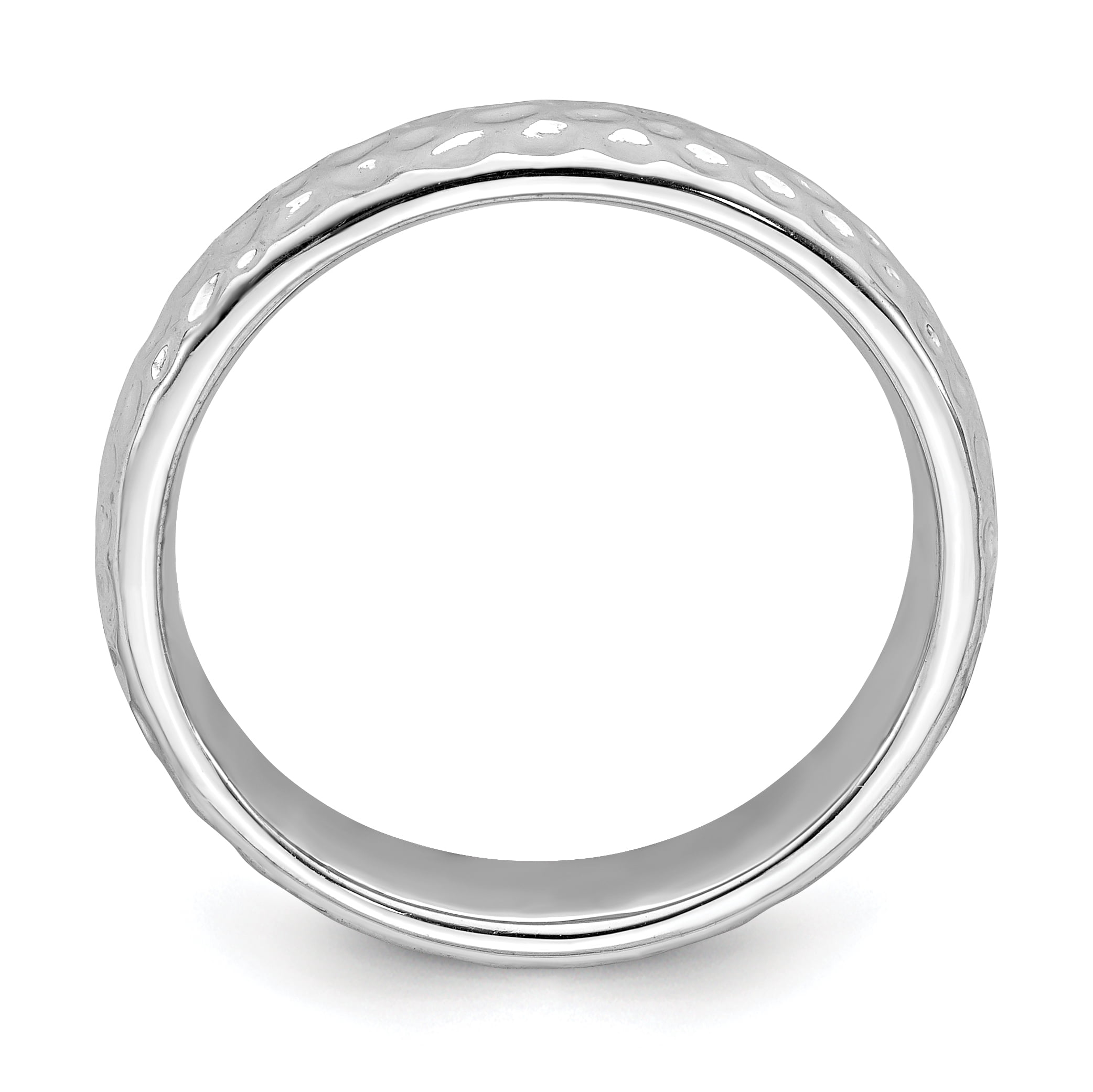 Stackable Expressions Sterling Silver Rhodium Ring