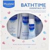 Mustela Baby Bathtime Essentials Gift Set, Natural Baby Skin Care, 4 Items