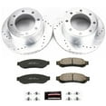 thumbnail image 3 of PowerStop Rear Z23 Evolution Sport Carbon-Fiber Ceramic Brake Pad and Drilled & Slotted Rotor Kit Fits: FORD Select Models K1798, 3 of 10
