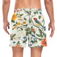 thumbnail image 2 of FORMRS Mens Swim Trunks Mesh Liner Quick Dry Casual Beach Board Shorts with Pockets, Sizes S-2XL, Light Green Floral Pattern, 2 of 9