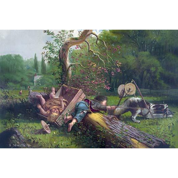 Hare is Caught- Fine Art Canvas Print (20" x 30")