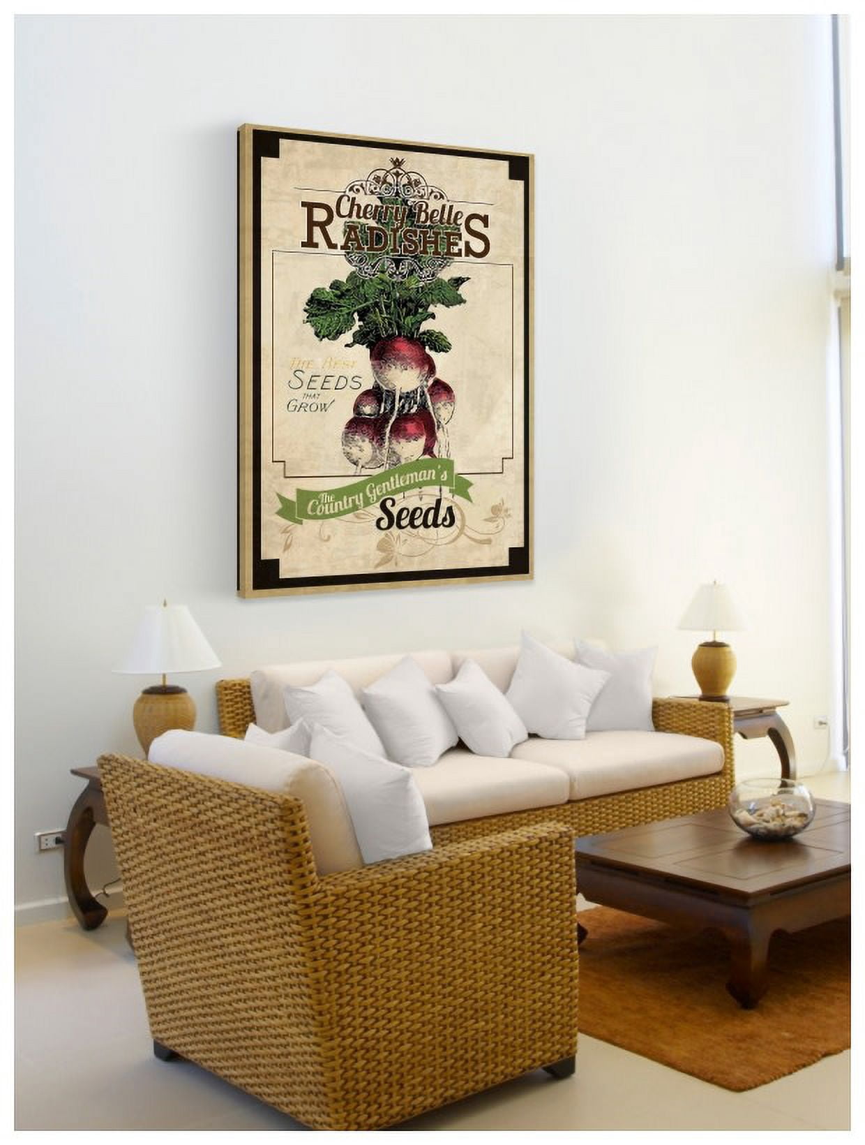 Marmont Hill "Seed Packet Radishes" Painting Print on Canvas