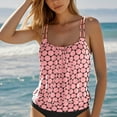 thumbnail image 5 of COMVALUE Women 2026 Tankini Swim Top Only - Tummy Control Swimsuit Bathing Suit Top (Pink, XXL), 5 of 8