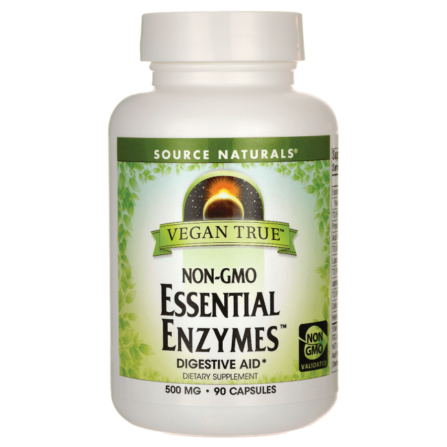 Source Naturals Vegan True Essential Enzymes Digestive Aid 500 mg