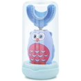 thumbnail image 1 of ZHAOCHENG Cepillo de dientes eléctrico automático para niños con forma de U y voz inteligente, color azul, 1 of 1