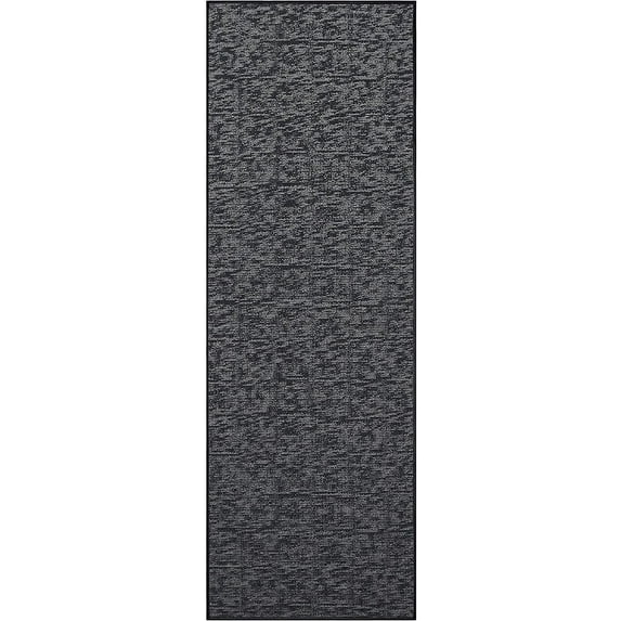 Indoor Outdoor custom size area rugs made in USA comes in Ten colors and Nine shapes rectangular,round,square,runners,oval,hexagon,octagon,half round - Dark Grey, 3' x 10' Area Rugs