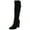 Black Microsuede, variant on Circus by Sam Edelman Womens Clarimont Knee-High Boots Gray 9.5 Medium (B,M)