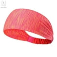 thumbnail image 3 of Gustave Sports Headband Elasitic Sweatband, Yoga Hairband Moisture Wicking for Cylcing Running Fitness Elastic Head Scarf (Red), 3 of 9
