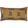 thumbnail image 2 of VHC Brands Stratton Primitive King Sham Tan Appliqued Cotton Star Hand Quilted Rectangle Bedroom Decor, 2 of 4