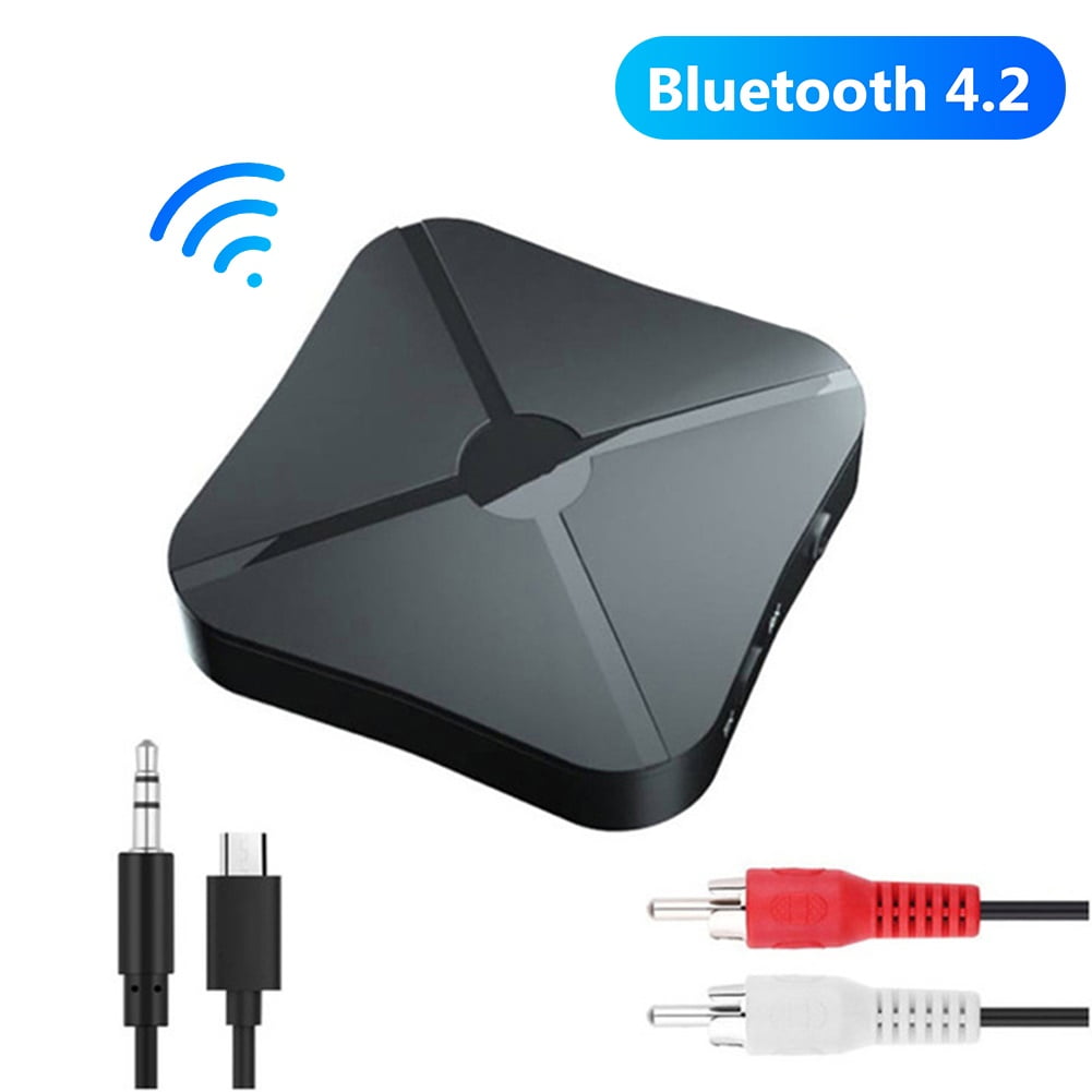 2in1 Wireless Bluetooth4.2 Audio Transmitter Receiver HIFI Music Adapter RCA AUX 