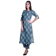 thumbnail image 3 of Moomaya Ensemble Kurta Imprimé en Coton 2 Pcs pour Femmes Robe Indienne Ensemble Ethnique, 3 of 6