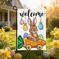 thumbnail image 6 of Oioii 11.8x17.7 Inches Easter Garden Flag Double Sided Burlap Banner Spring Outdoor Decoration For Yard Patio Home Party And Easter Basket Filler Decor,B, 6 of 6