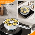 thumbnail image 5 of Fkszll 2026 New Egg Poacher Pan Nonstick Poached Egg Maker 304 Stainless Steel 2 in 1 Egg Poaching Pan with Lid with 6 Cup Egg Poachers Cookware, 5 of 11