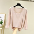 thumbnail image 2 of Birdeem Womens Oversized Summer Solid Color Short Sleeved Round Neck Loose Top, 2 of 12
