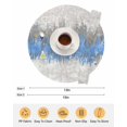 thumbnail image 6 of 15 Inch Round Placemats Set of 6, Blue Grey Abstract Non Slip Heat Insulation PP Table Mats, Gradient Geometric Graffiti Modern Art Washable Place Mats for Kitchen Dining Party Table Decor, 6 of 7