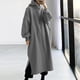 thumbnail image 2 of Mujer Otoño O-Cuello Sólido Suelto Con Capucha Cómodo Vestido de Manga Larga Odeerbi  ODB113778, 2 of 6