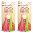 thumbnail image 5 of Munchkin® Gentle™ Silicone Infant Spoons, Pink/Green, Unisex, 4 Pack, 5 of 5