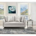 thumbnail image 2 of Michael Amini Roxbury Park 69"W Velvet Loveseat in Steel Gray/Slate, 2 of 14