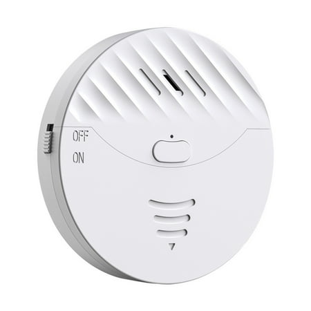 Home Security Vibration Sensor for Tuya Smart App 130dB Loud Alarm for Window and Door Intrusion Monitoring (White)