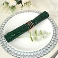 thumbnail image 5 of BalsaCircle 20 Pieces 20" Hunter Green Sequins Napkins Wedding Decorating Tablecloths Holiday Dinner Party Table Decorations, 5 of 7