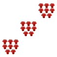 thumbnail image 1 of ZheElen Decorative And Easy-to-install Flower Pulls Knobs For Unique Touch Wide Range red 3Set, 1 of 6