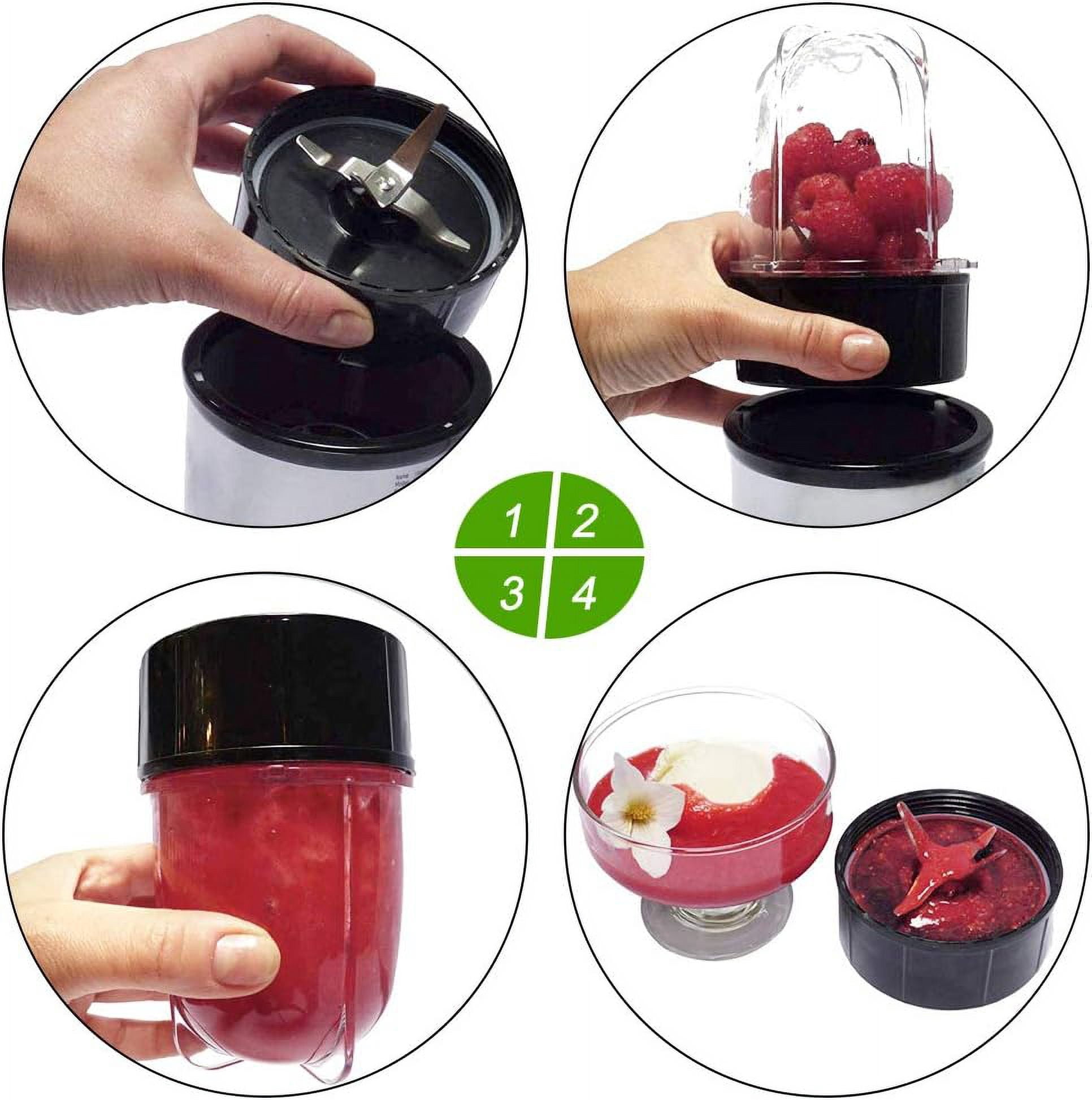 (Pack Of 2)Cross Blade Blender Magic Bullet Replacement Parts,Compatible with Magic Bullet 250W MB1001 Series With Gaskets Replacement Blender Part