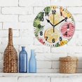 thumbnail image 3 of Yayeee 10" Wall Clock Battery Operated Quartz Round Silent Non-Ticking Home Decor,Grapefruit Slices, 3 of 6