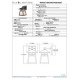 thumbnail image 3 of Cottage 1 Light Outdoor Wall Sconce In Matte Black, 3 of 5