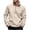 E-303Beige, variant on FAOWME Men's Pullover Long Sleeve Stand Collar Half Zipper Solid Color Comfortable Breathable Sweatshirt For Casual Daily Wear Beige L