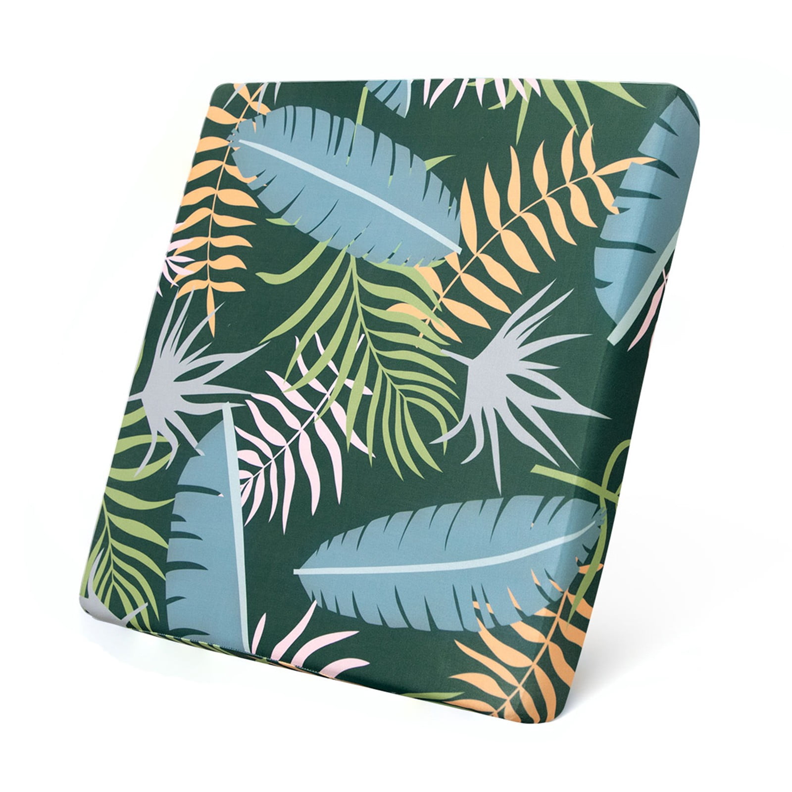 TOPCHANCES 8 Pcs Patio Stretch Sofa Cushion Covers Outdoor Cushion Covers Replacement with Elastic Bottom, Couch Slipcover Sofa Seat Covers Patio Furniture Protector, Green Forest