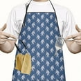 thumbnail image 2 of Blue Bigfoot Pattern Apron-Garden Aprons for Women with Pockets-Cotton Linen Waterproof Kitchen Cooking Gardening Aprons Adjustable for Kitchen,Cooking,BBQ and Salon 33x27 Inch, 2 of 7