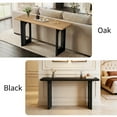 thumbnail image 3 of OMCHOM 59.2 Inch Long Entryway Table,Farmhouse Wood Sofa Tables Behind Couch,Narrow Console Table for Living Room,Hallway,Natural, 3 of 11